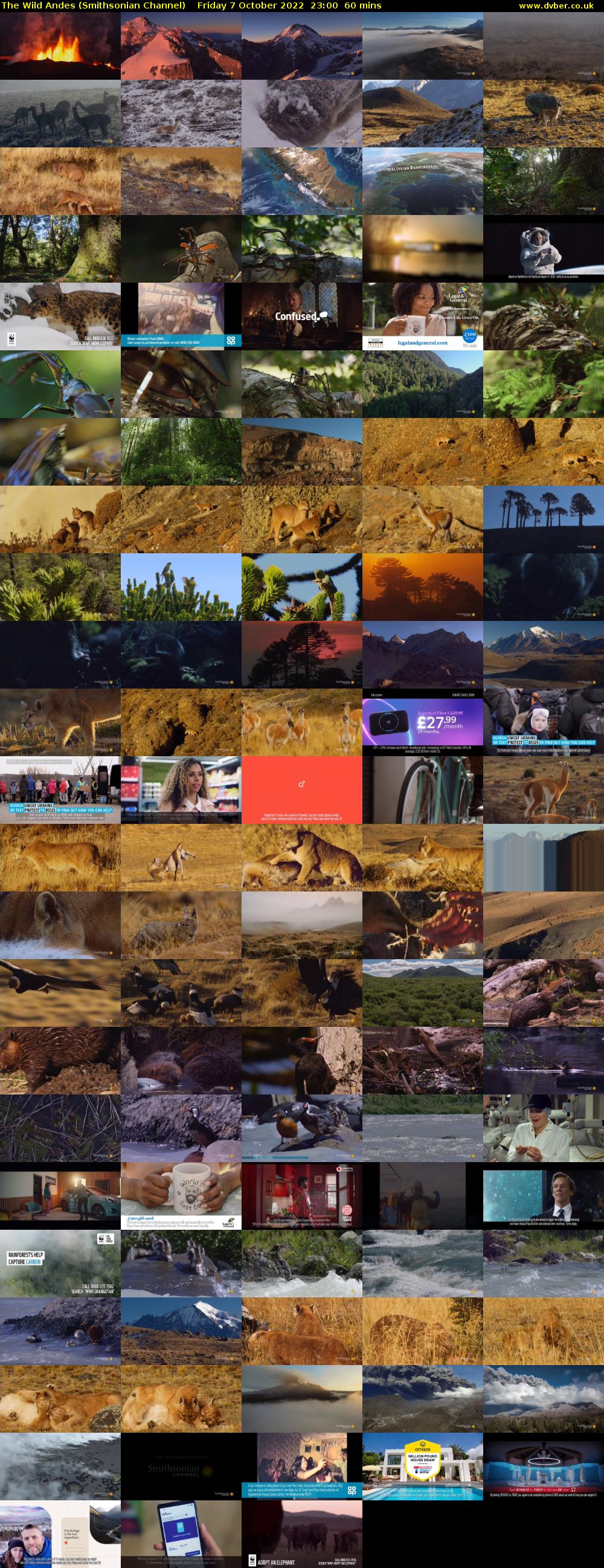 The Wild Andes (Smithsonian Channel) Friday 7 October 2022 23:00 - 00:00