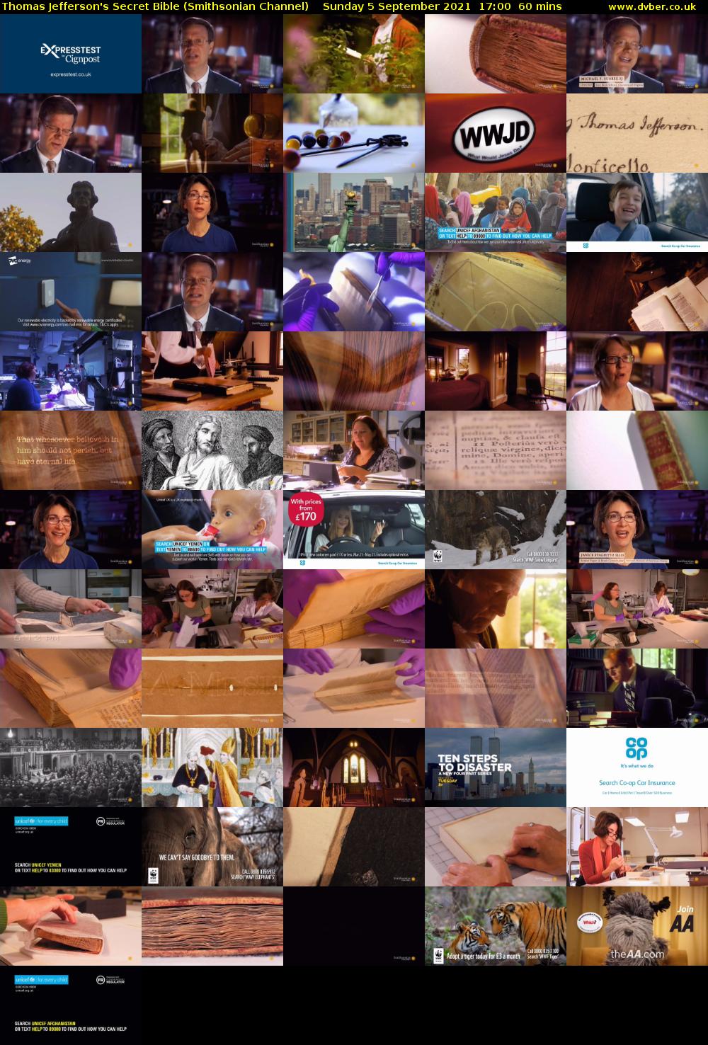 Thomas Jefferson's Secret Bible (Smithsonian Channel) Sunday 5 September 2021 18:00 - 19:00