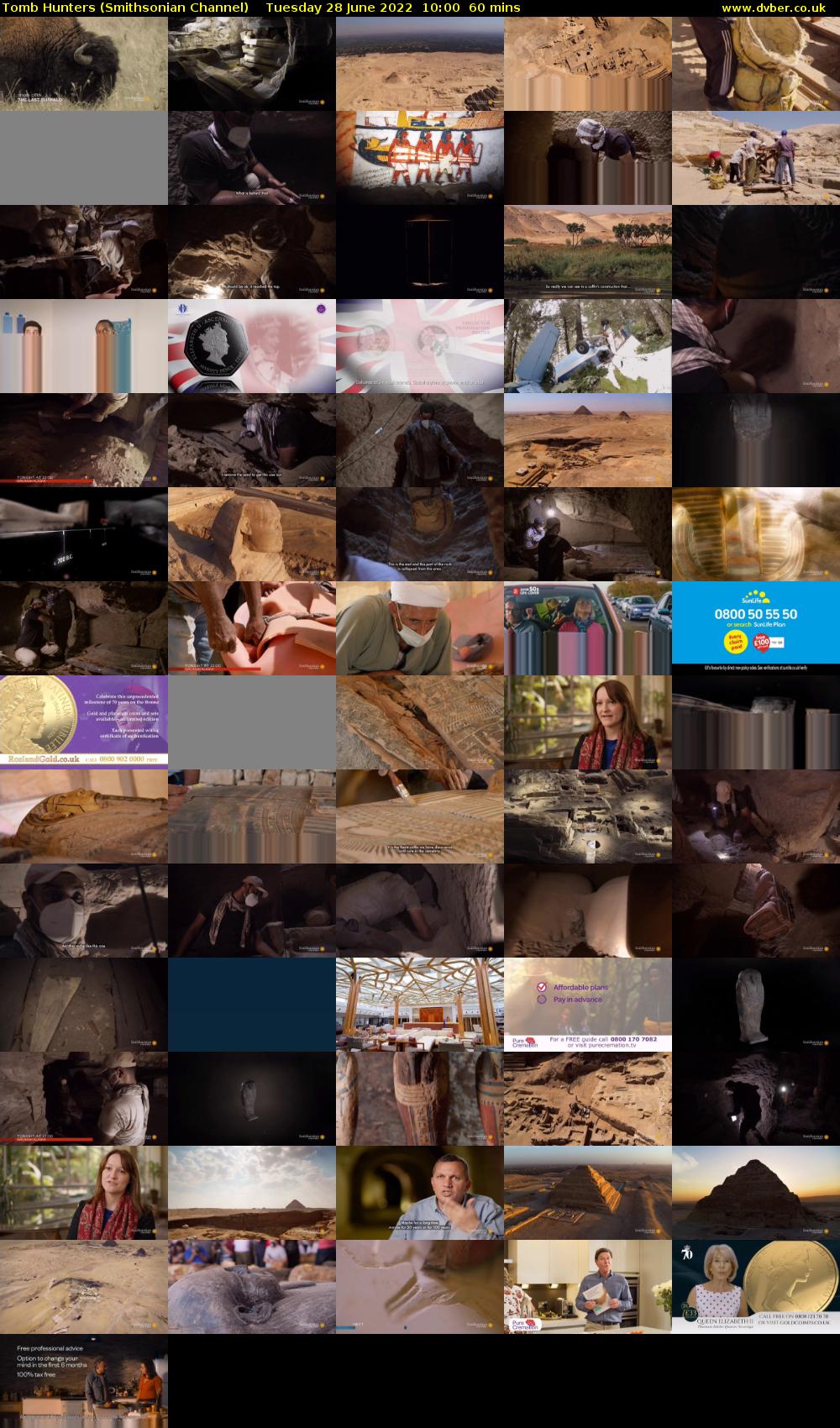 Tomb Hunters (Smithsonian Channel) Tuesday 28 June 2022 10:00 - 11:00