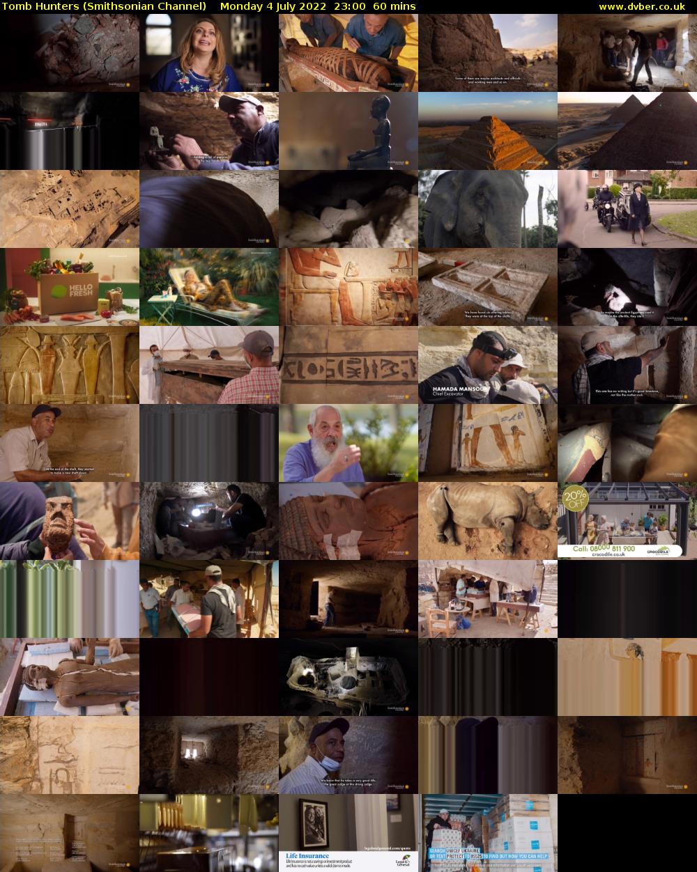 Tomb Hunters (Smithsonian Channel) Monday 4 July 2022 23:00 - 00:00