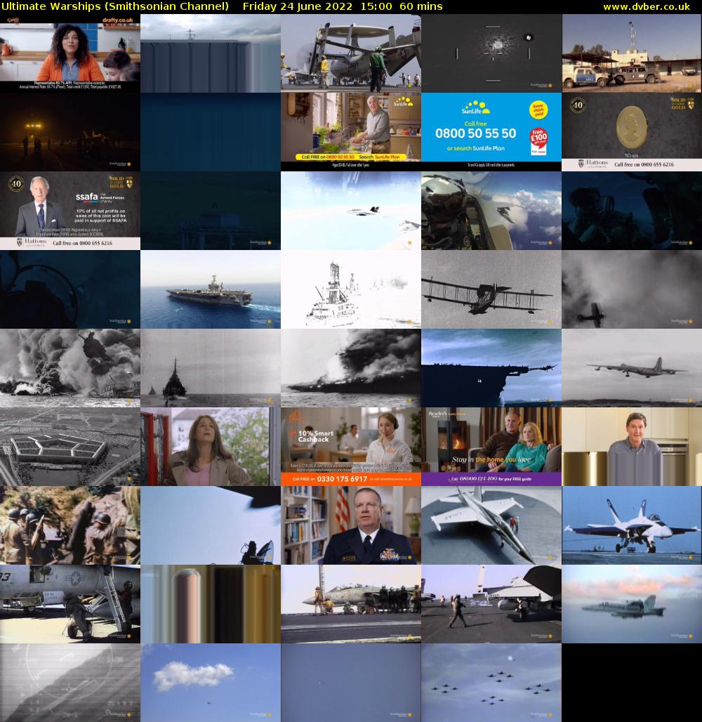 Ultimate Warships (Smithsonian Channel) Friday 24 June 2022 15:00 - 16:00