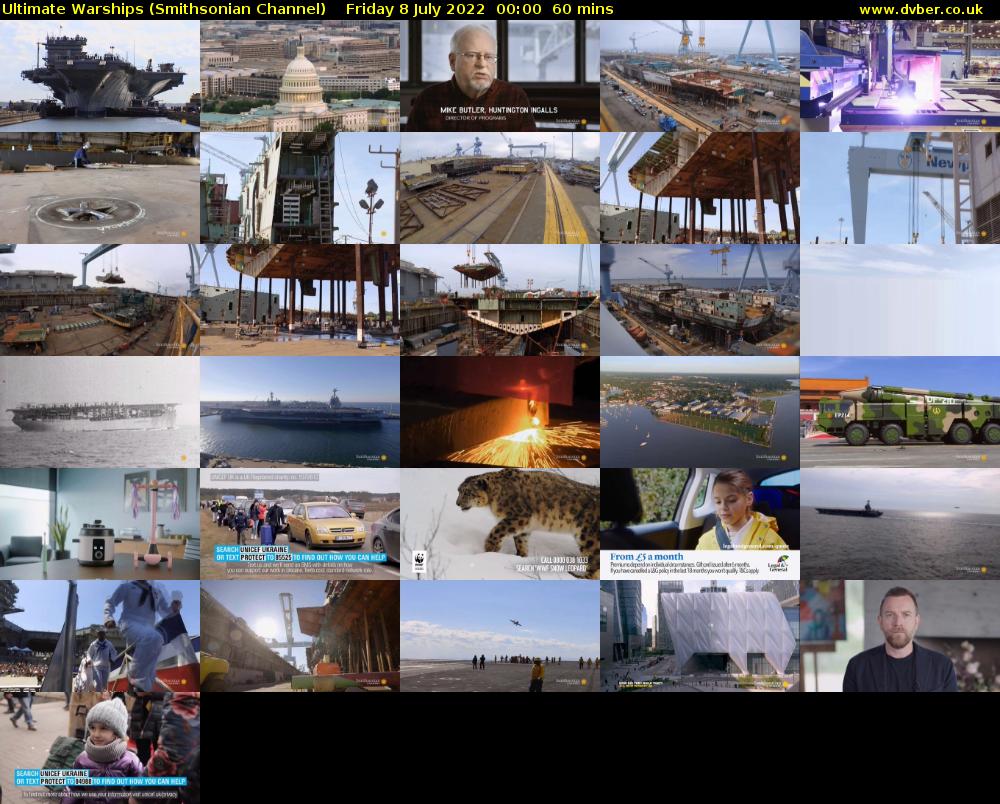 Ultimate Warships (Smithsonian Channel) Friday 8 July 2022 00:00 - 01:00