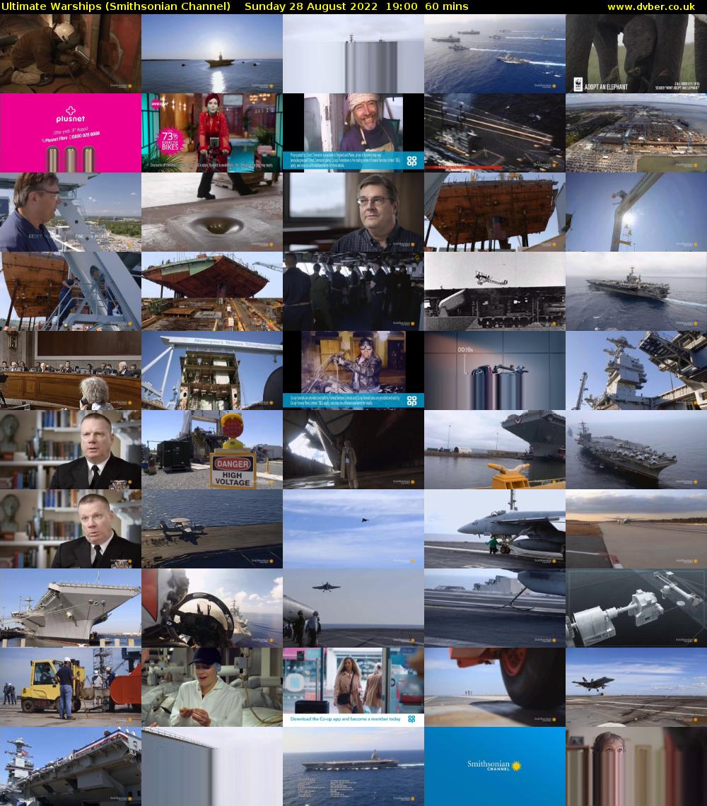 Ultimate Warships (Smithsonian Channel) Sunday 28 August 2022 19:00 - 20:00