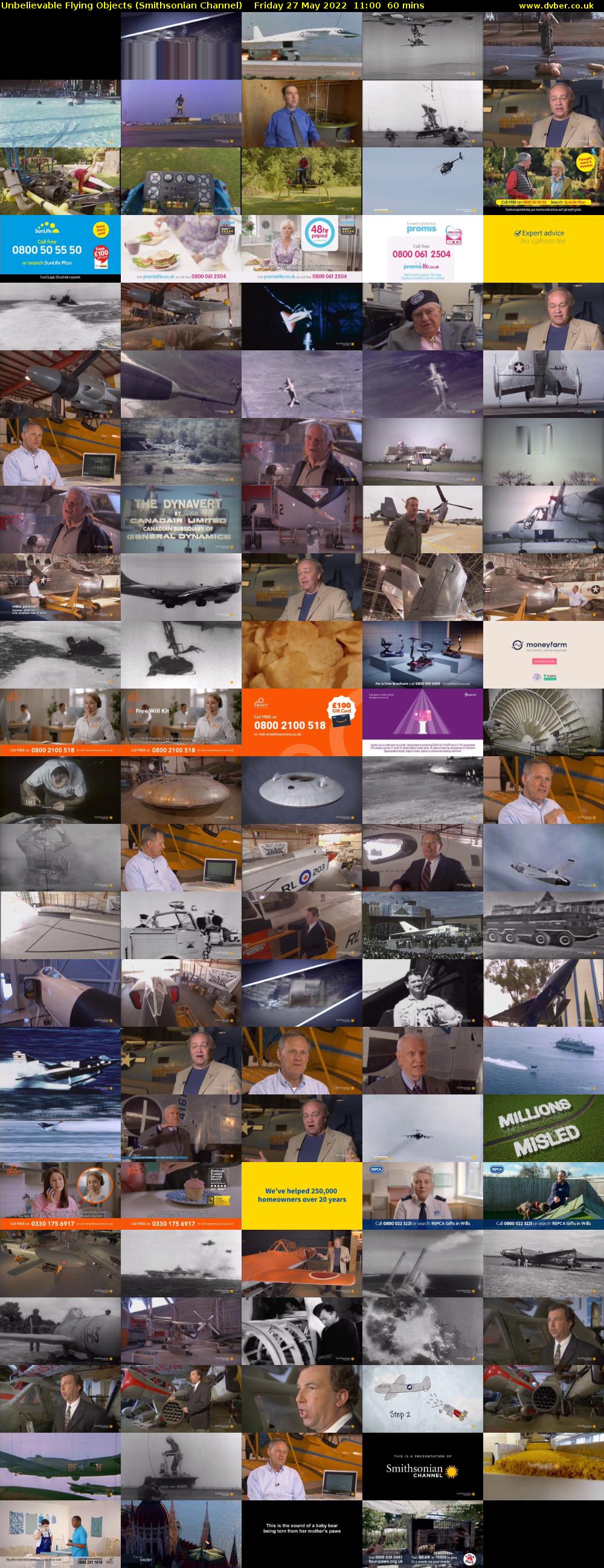 Unbelievable Flying Objects (Smithsonian Channel) Friday 27 May 2022 11:00 - 12:00
