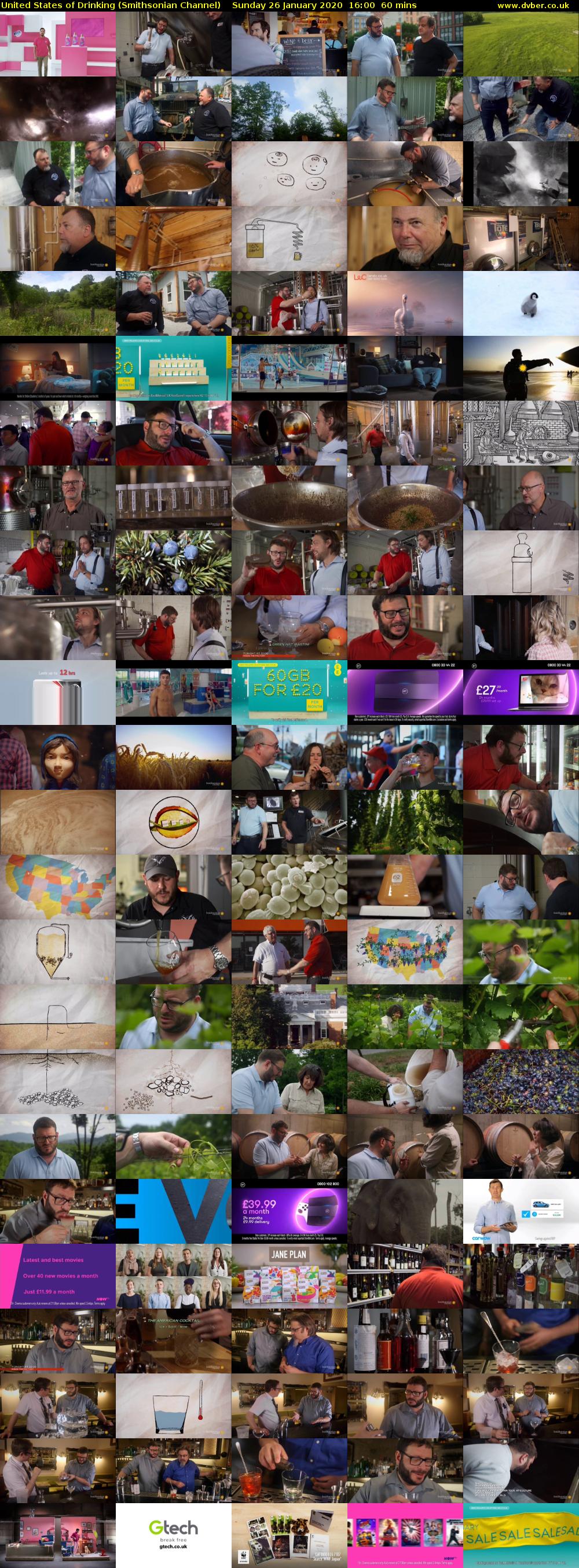 United States of Drinking (Smithsonian Channel) Sunday 26 January 2020 16:00 - 17:00