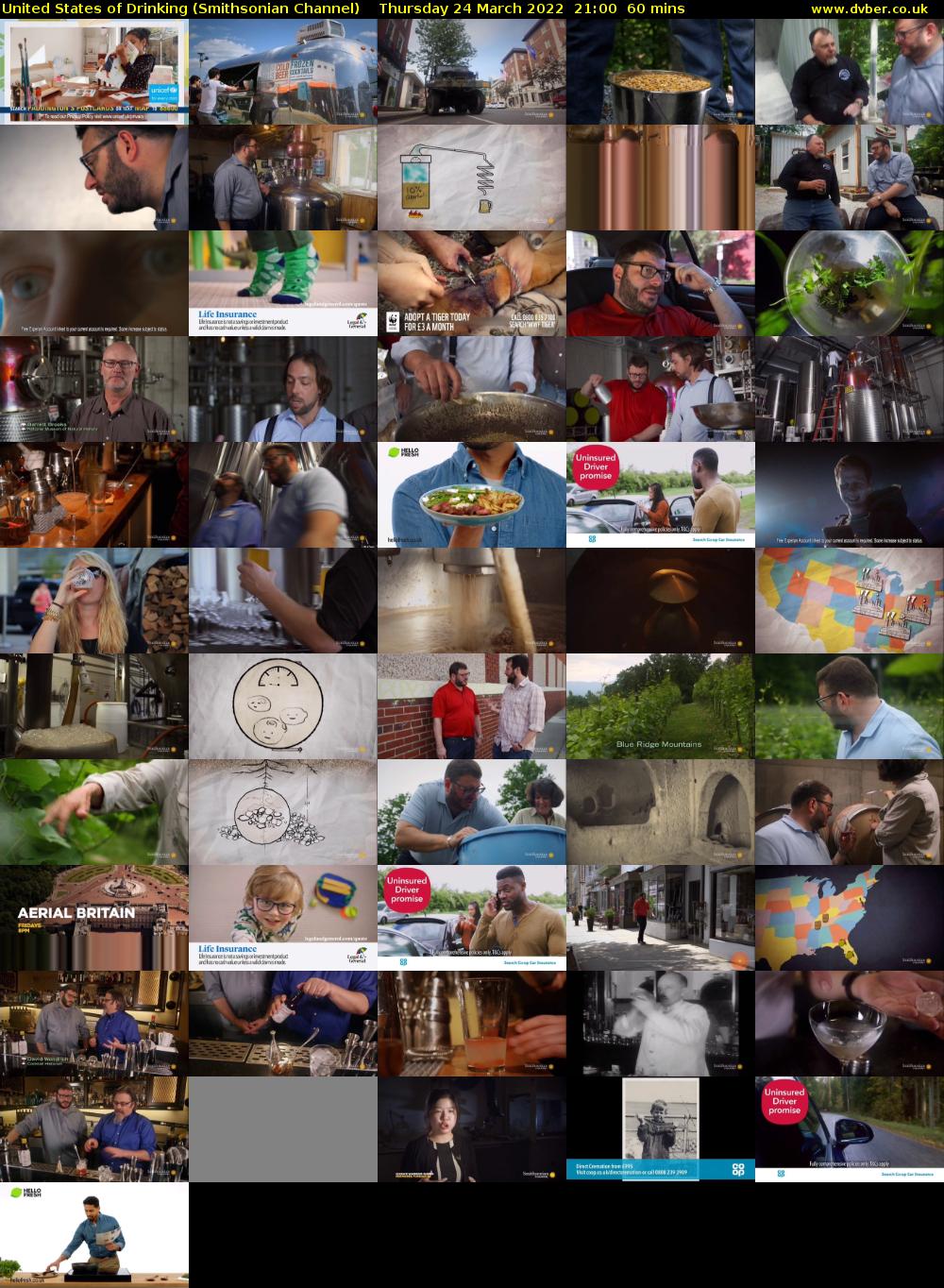 United States of Drinking (Smithsonian Channel) Thursday 24 March 2022 21:00 - 22:00