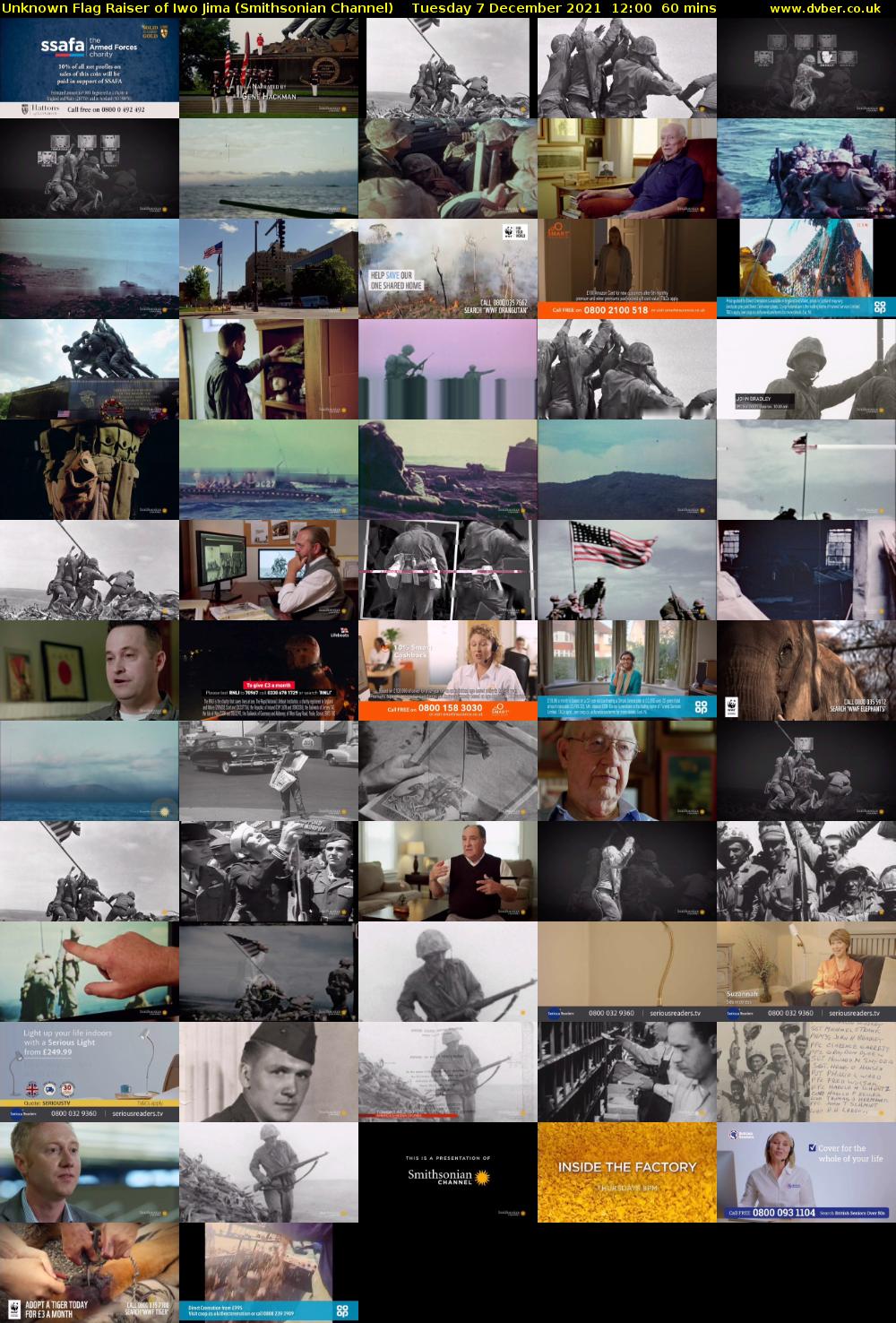 Unknown Flag Raiser of Iwo Jima (Smithsonian Channel) Tuesday 7 December 2021 12:00 - 13:00