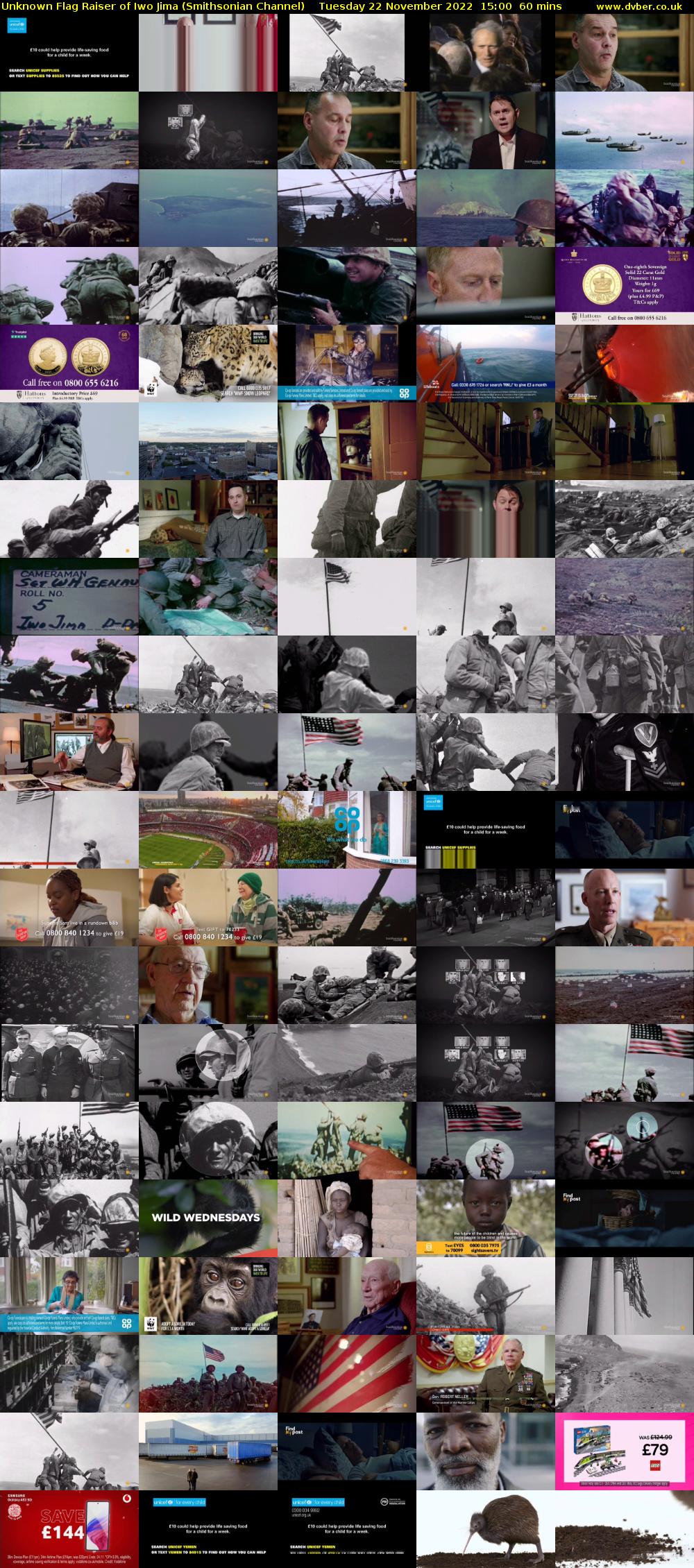 Unknown Flag Raiser of Iwo Jima (Smithsonian Channel) Tuesday 22 November 2022 15:00 - 16:00