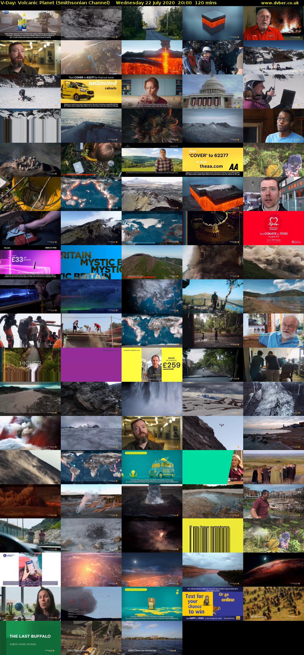 V-Day: Volcanic Planet (Smithsonian Channel) Wednesday 22 July 2020 20:00 - 22:00