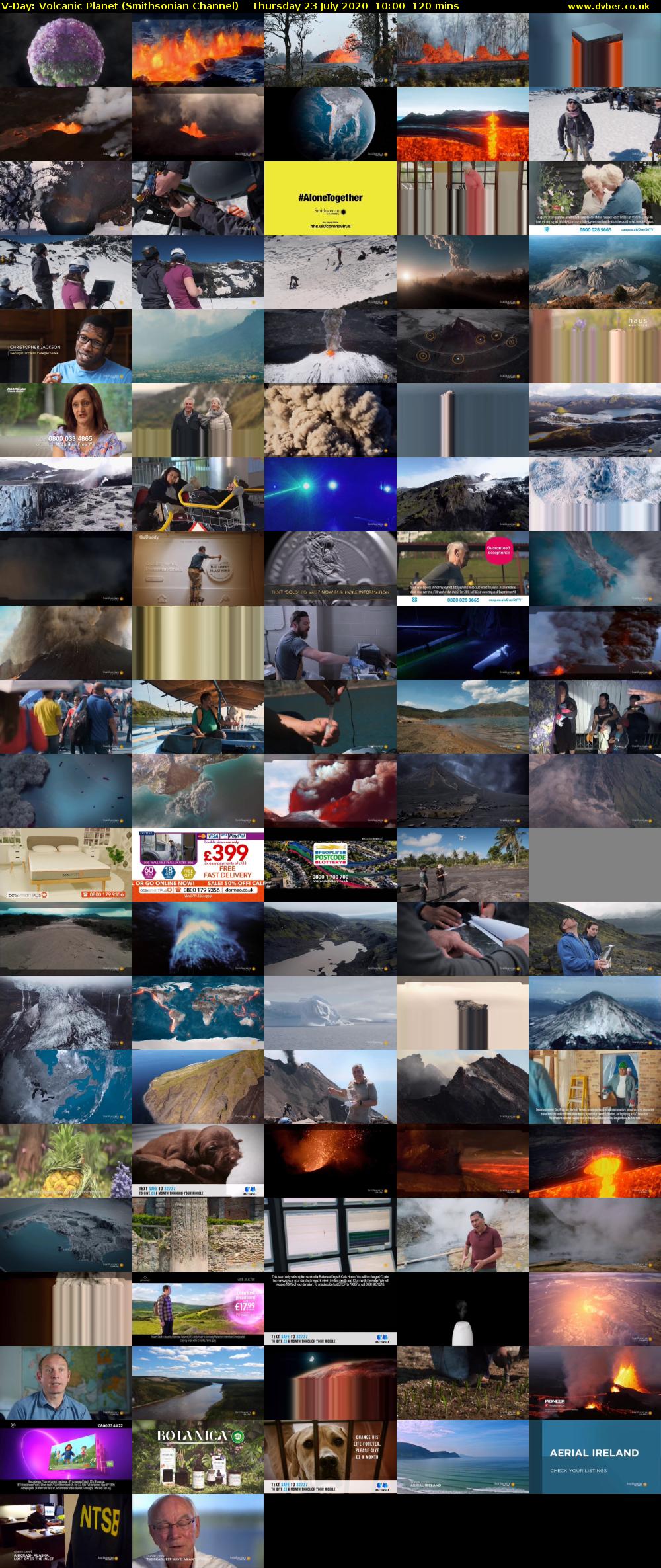 V-Day: Volcanic Planet (Smithsonian Channel) Thursday 23 July 2020 10:00 - 12:00