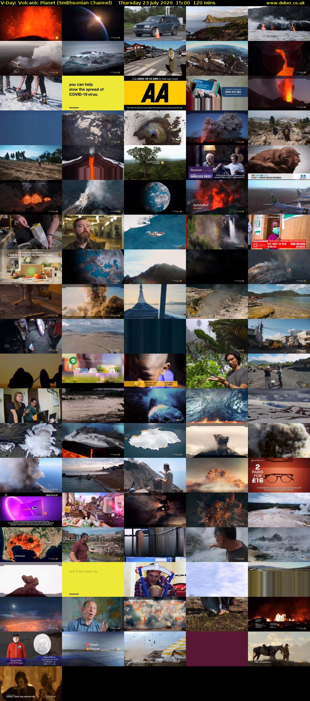 V-Day: Volcanic Planet (Smithsonian Channel) Thursday 23 July 2020 15:00 - 17:00
