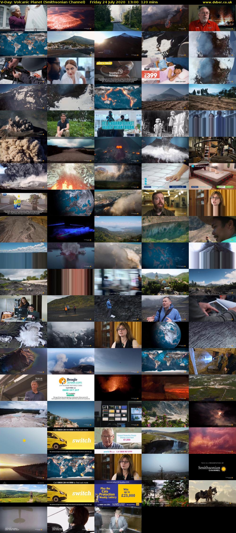 V-Day: Volcanic Planet (Smithsonian Channel) Friday 24 July 2020 13:00 - 15:00