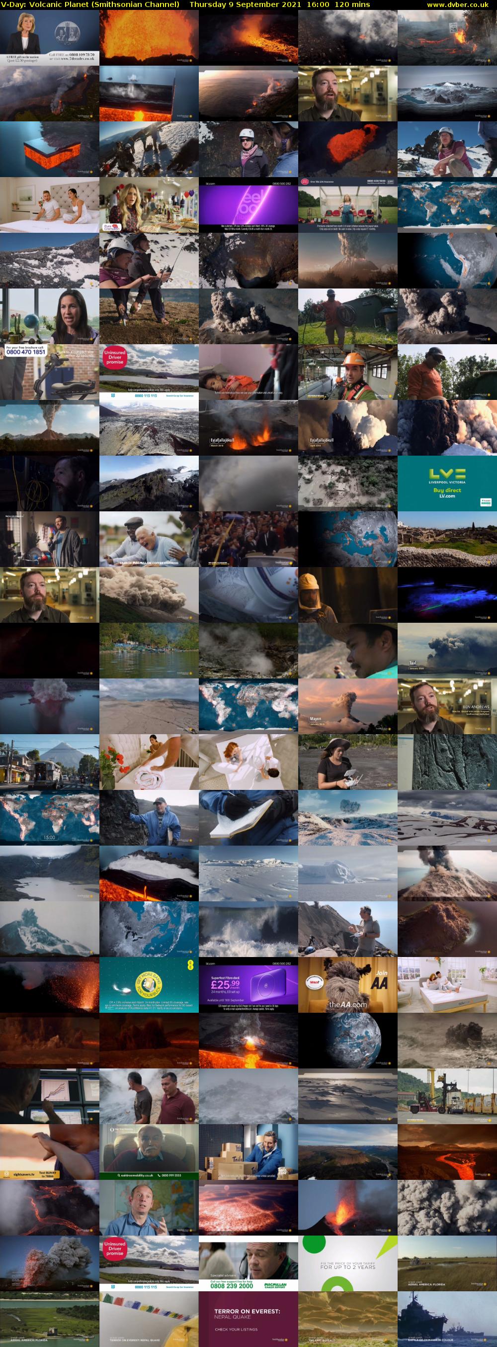 V-Day: Volcanic Planet (Smithsonian Channel) Thursday 9 September 2021 17:00 - 19:00
