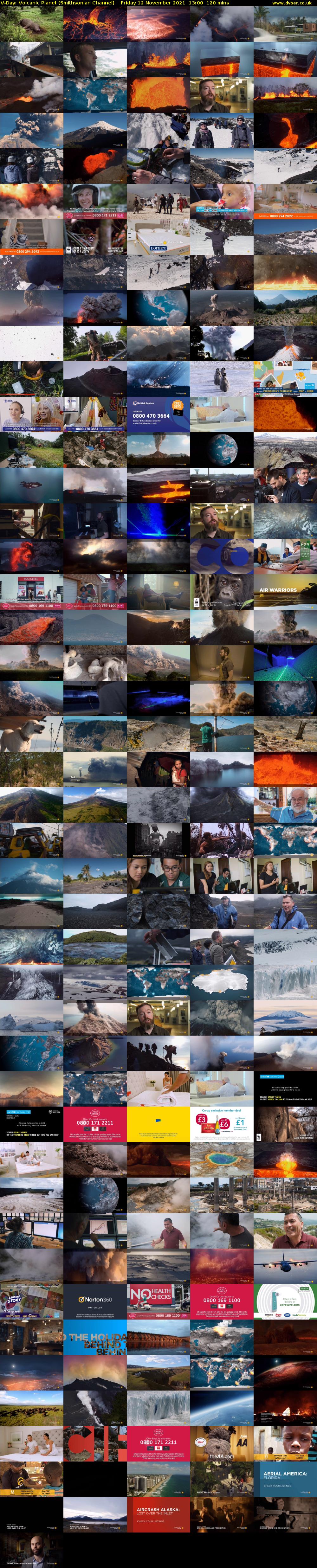 V-Day: Volcanic Planet (Smithsonian Channel) Friday 12 November 2021 13:00 - 15:00