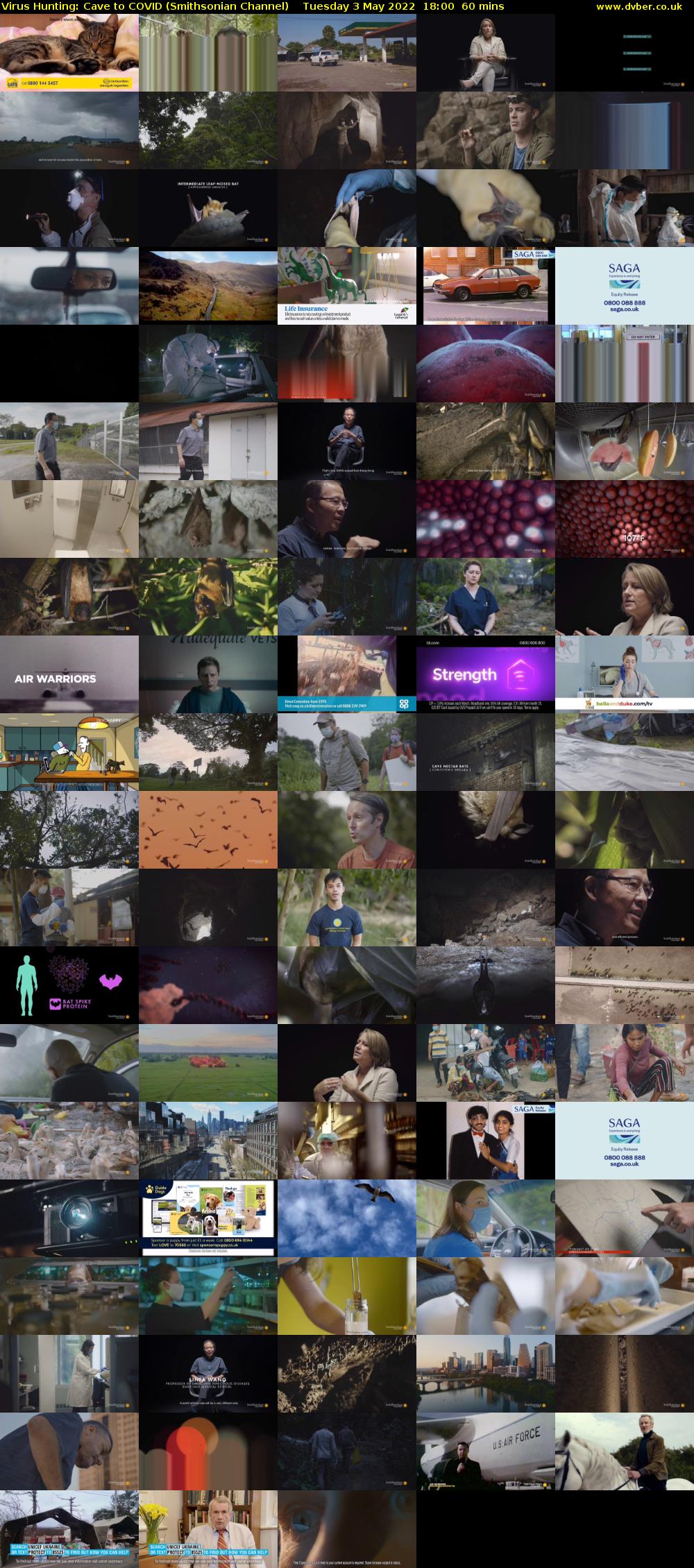 Virus Hunting: Cave to COVID (Smithsonian Channel) Tuesday 3 May 2022 18:00 - 19:00