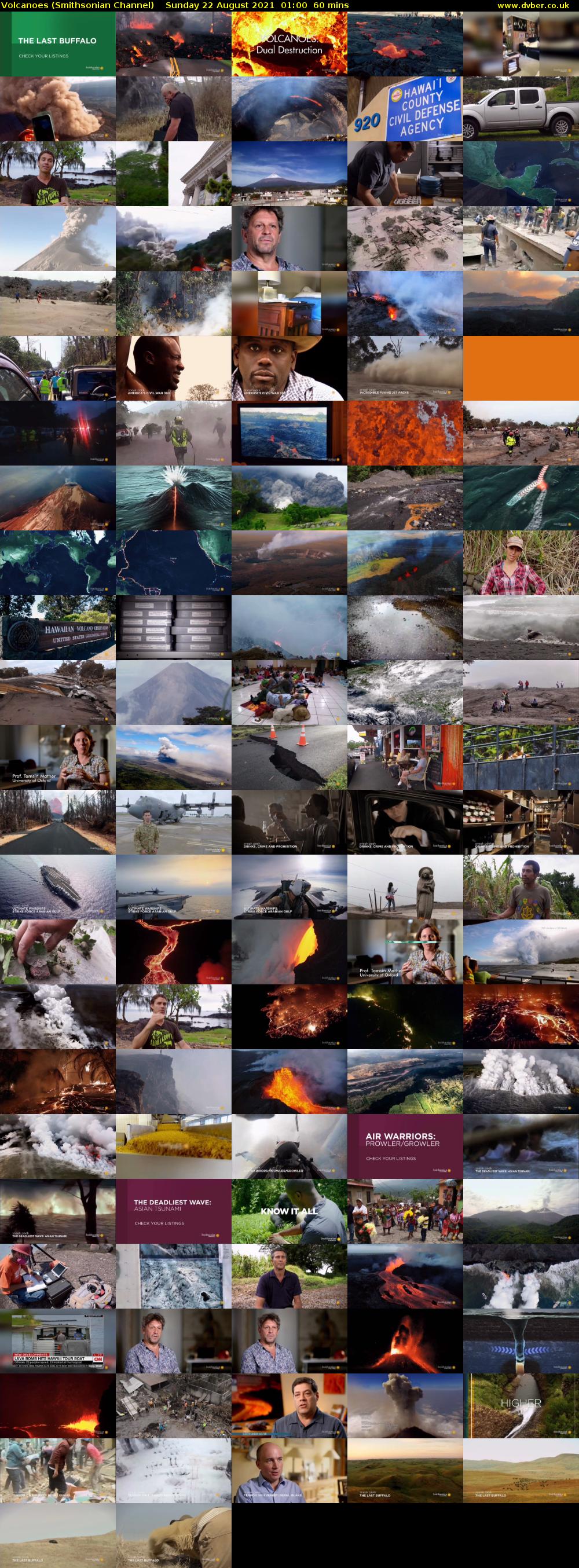 Volcanoes (Smithsonian Channel) Sunday 22 August 2021 02:00 - 03:00