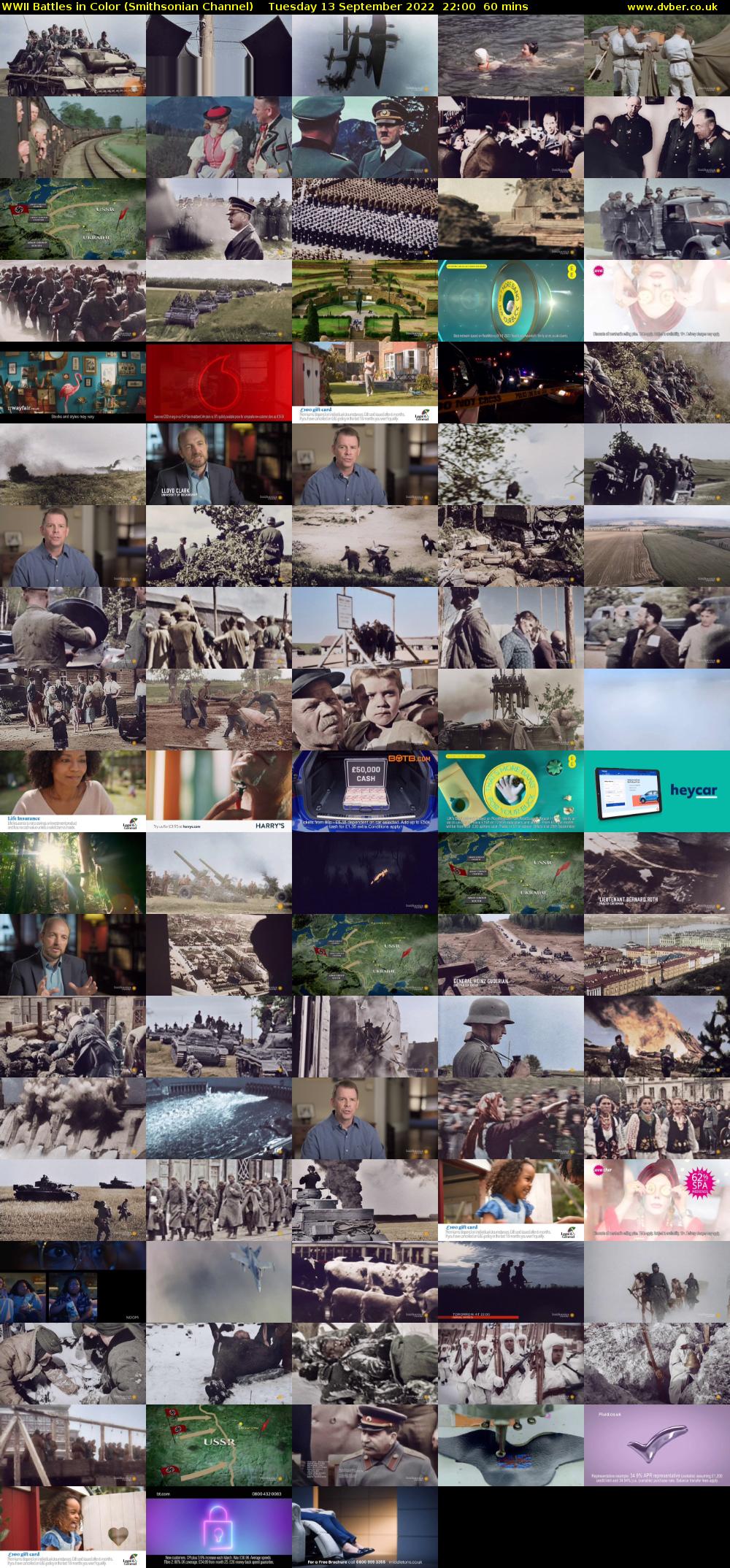WWII Battles in Color (Smithsonian Channel) Tuesday 13 September 2022 22:00 - 23:00