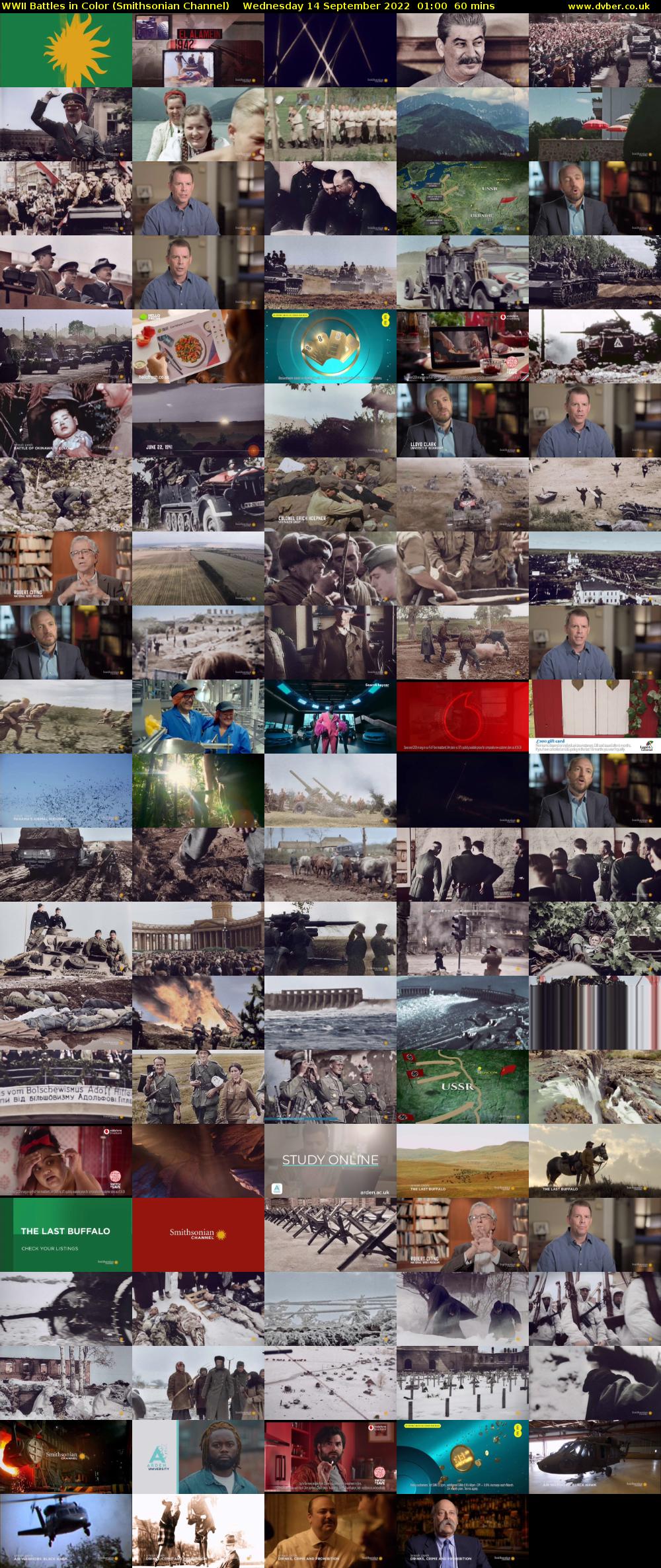 WWII Battles in Color (Smithsonian Channel) Wednesday 14 September 2022 01:00 - 02:00