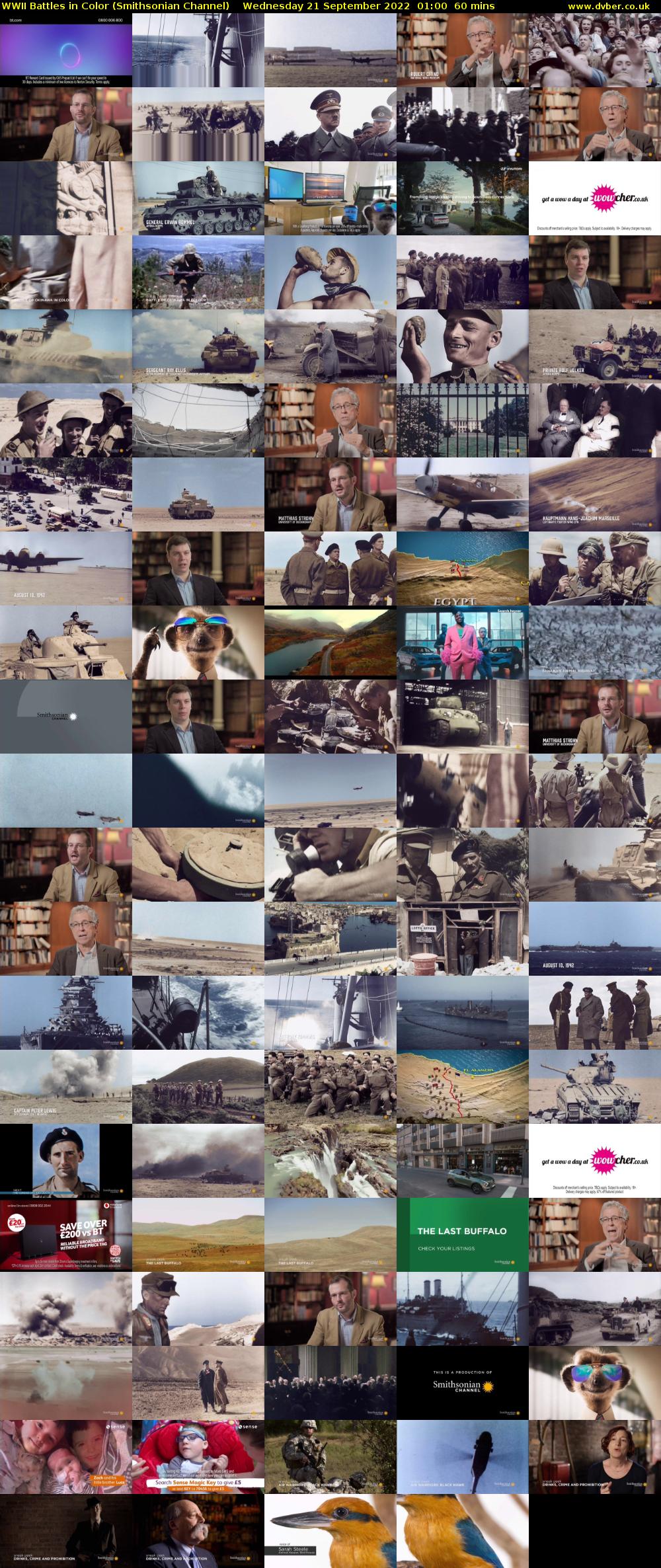 WWII Battles in Color (Smithsonian Channel) Wednesday 21 September 2022 01:00 - 02:00