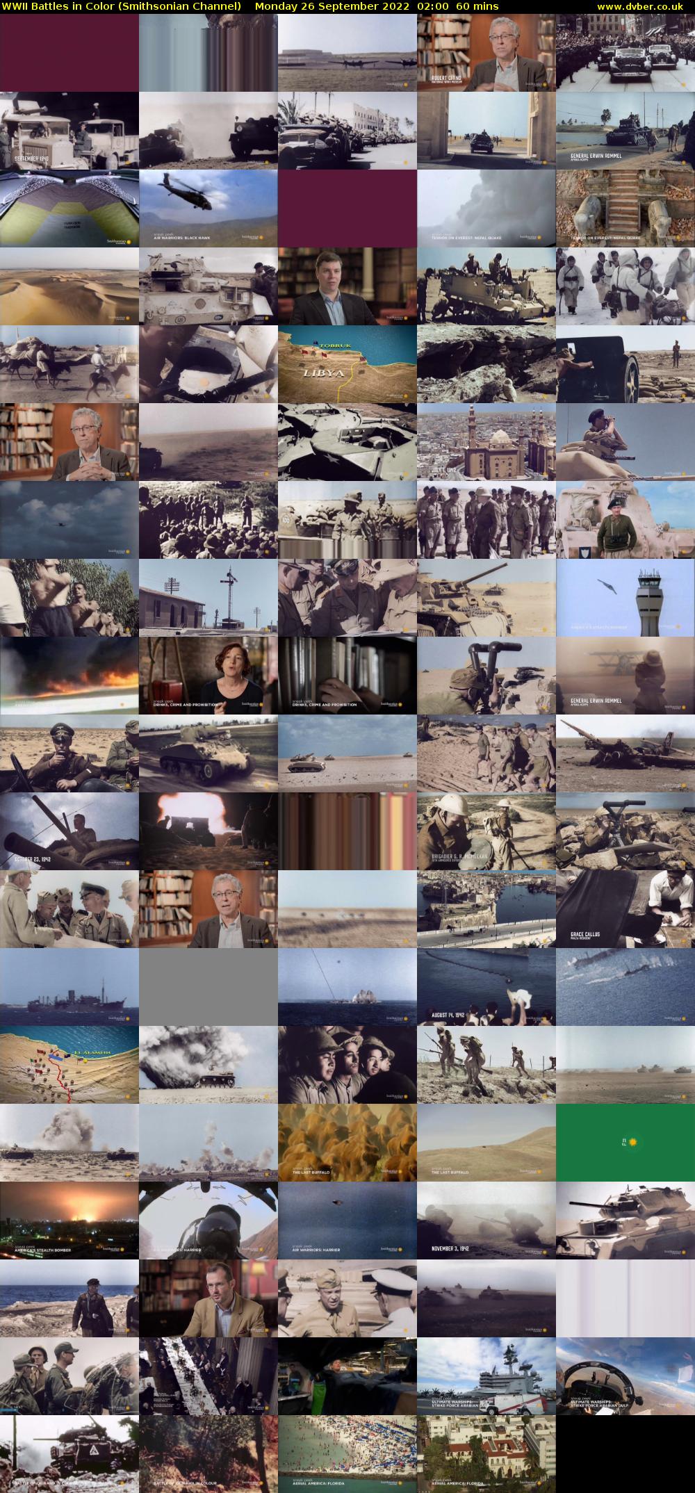 WWII Battles in Color (Smithsonian Channel) Monday 26 September 2022 02:00 - 03:00