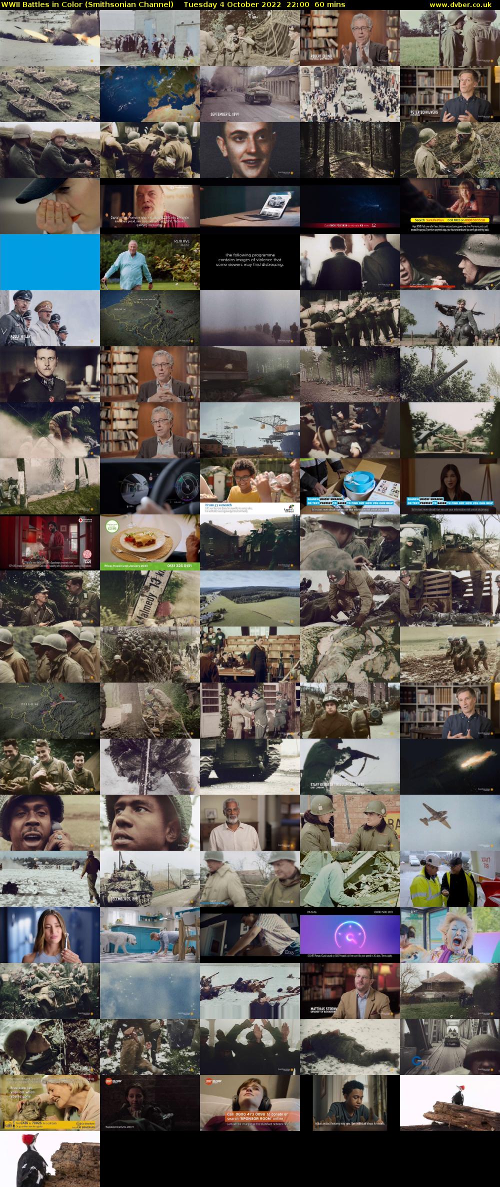 WWII Battles in Color (Smithsonian Channel) Tuesday 4 October 2022 22:00 - 23:00