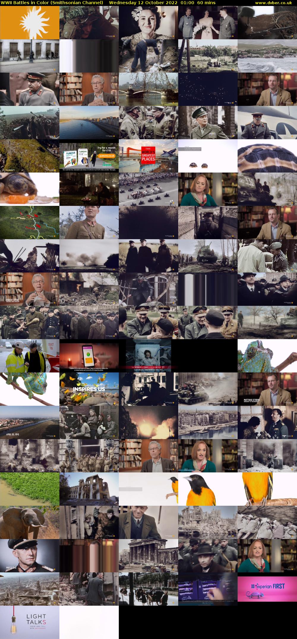 WWII Battles in Color (Smithsonian Channel) Wednesday 12 October 2022 01:00 - 02:00