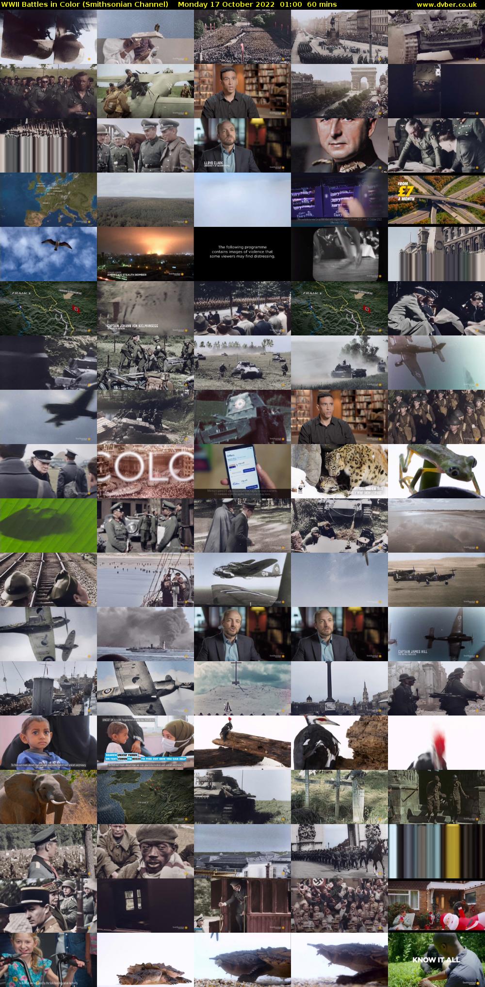 WWII Battles in Color (Smithsonian Channel) Monday 17 October 2022 01:00 - 02:00
