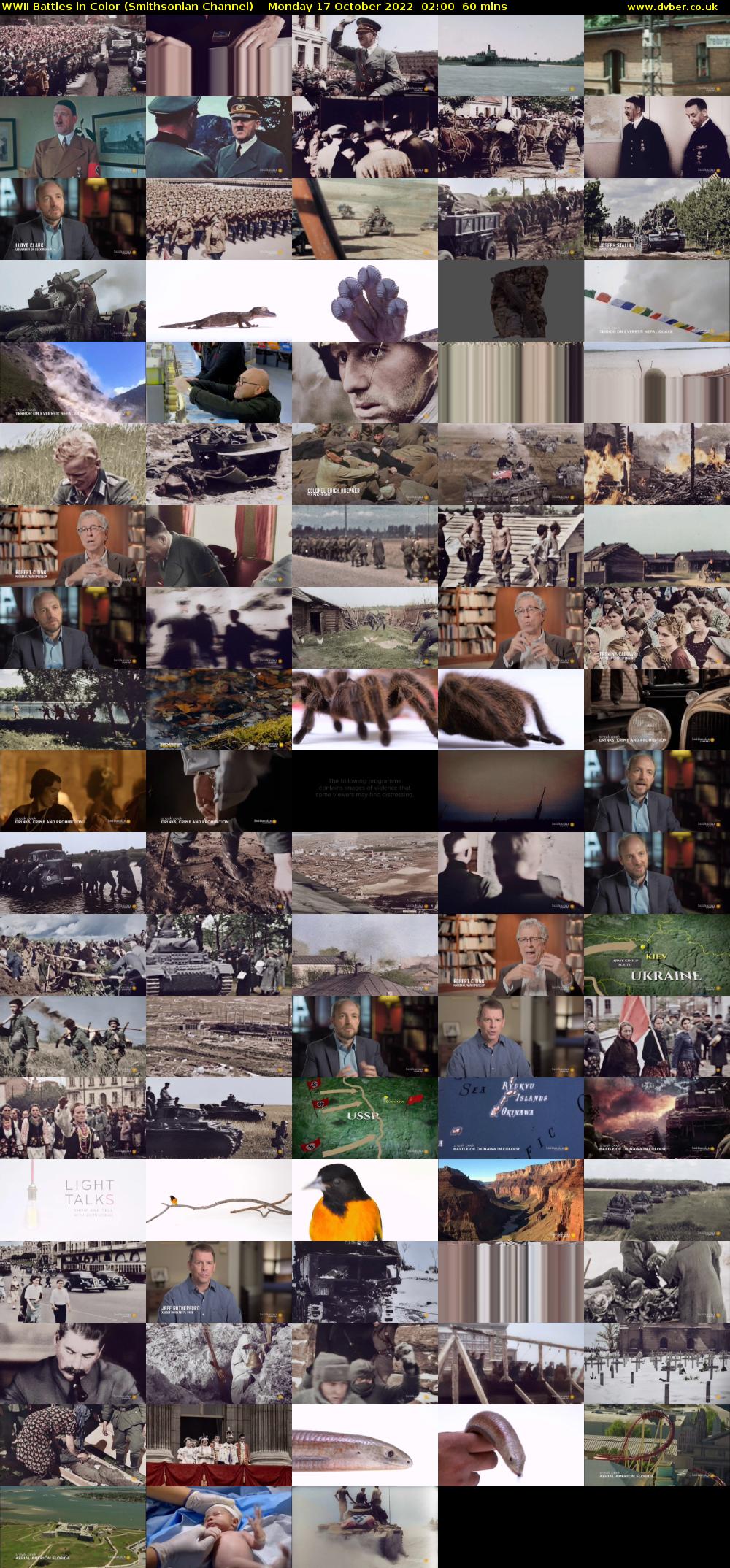 WWII Battles in Color (Smithsonian Channel) Monday 17 October 2022 02:00 - 03:00