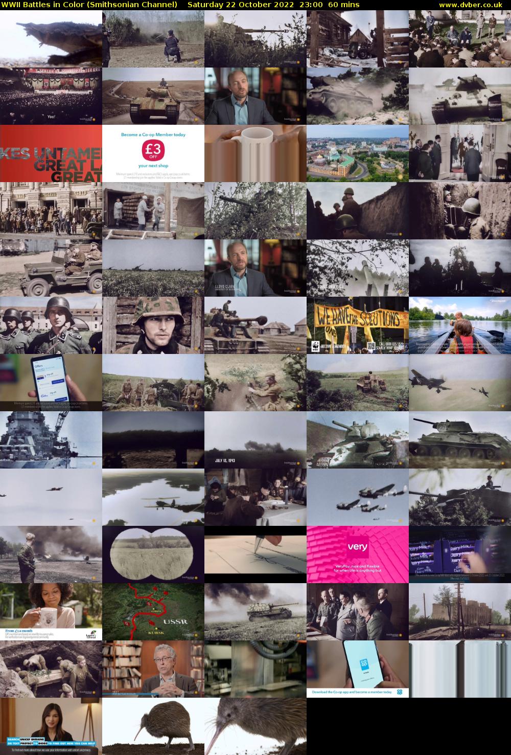 WWII Battles in Color (Smithsonian Channel) Saturday 22 October 2022 23:00 - 00:00