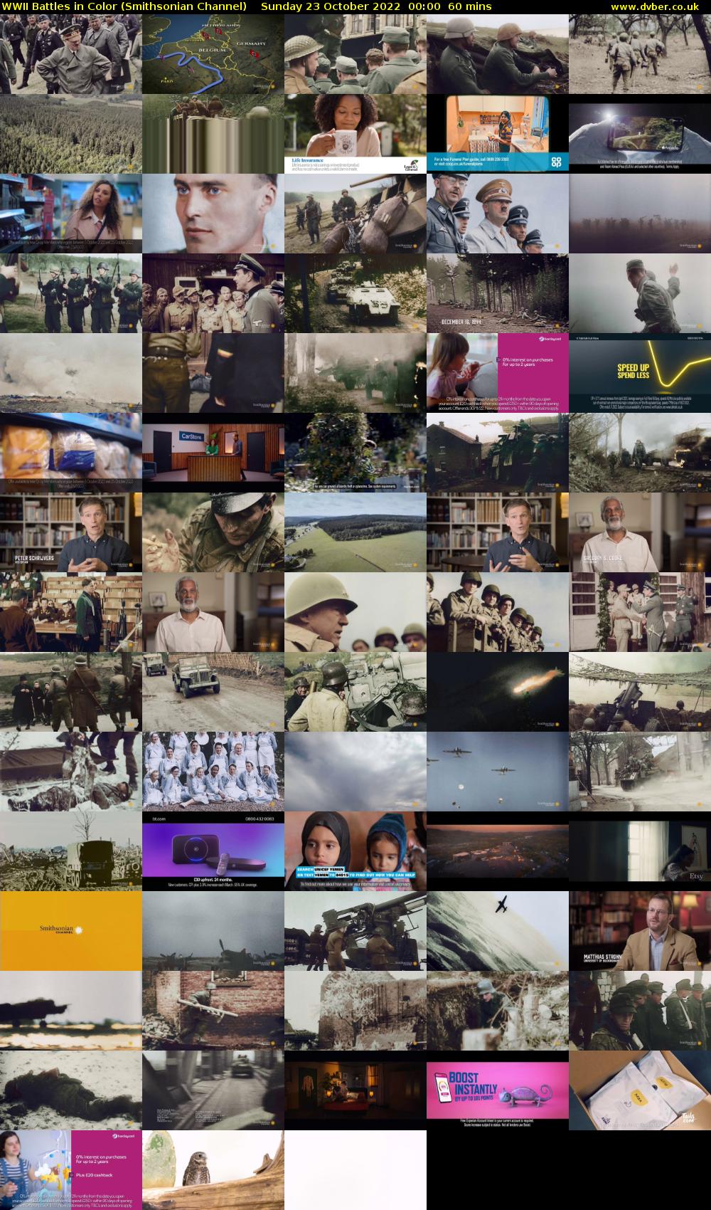 WWII Battles in Color (Smithsonian Channel) Sunday 23 October 2022 00:00 - 01:00