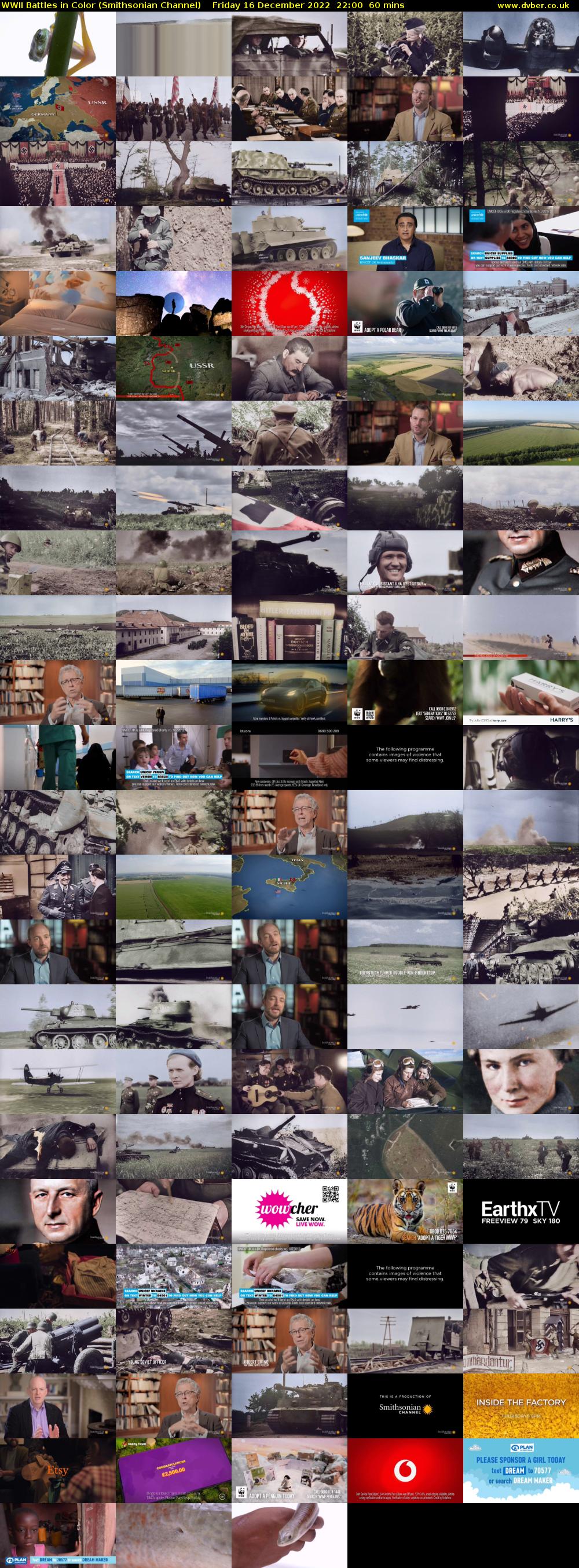 WWII Battles in Color (Smithsonian Channel) Friday 16 December 2022 22:00 - 23:00