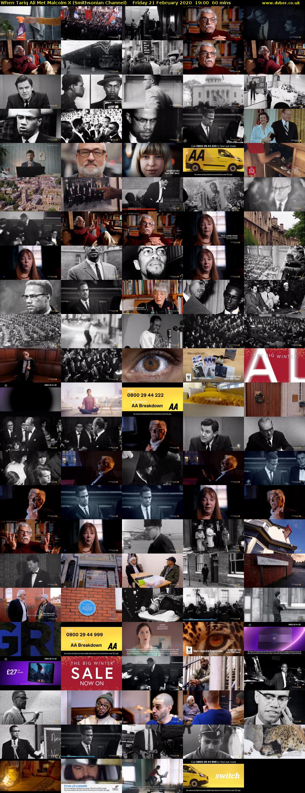 When Tariq Ali Met Malcolm X (Smithsonian Channel) Friday 21 February 2020 19:00 - 20:00