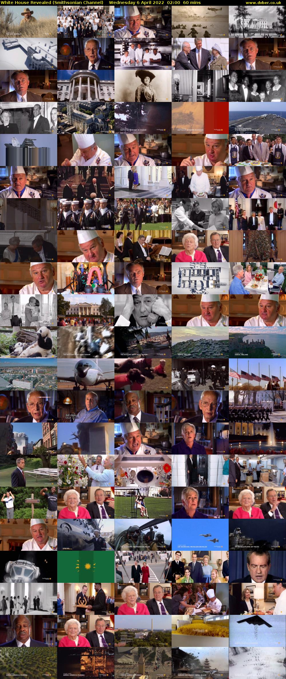 White House Revealed (Smithsonian Channel) Wednesday 6 April 2022 02:00 - 03:00