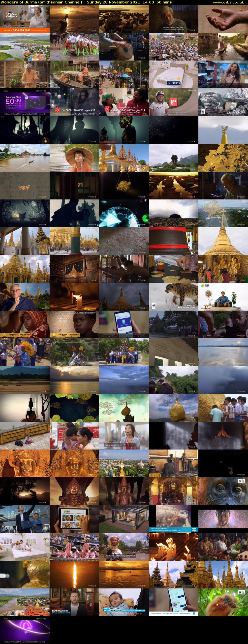 Wonders of Burma (Smithsonian Channel) Sunday 28 November 2021 14:00 - 15:00