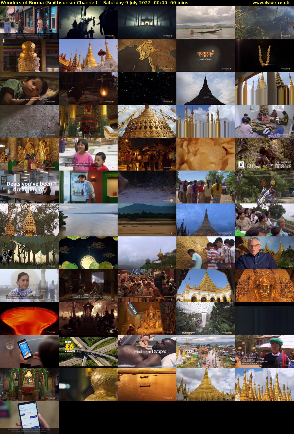 Wonders of Burma (Smithsonian Channel) Saturday 9 July 2022 00:00 - 01:00