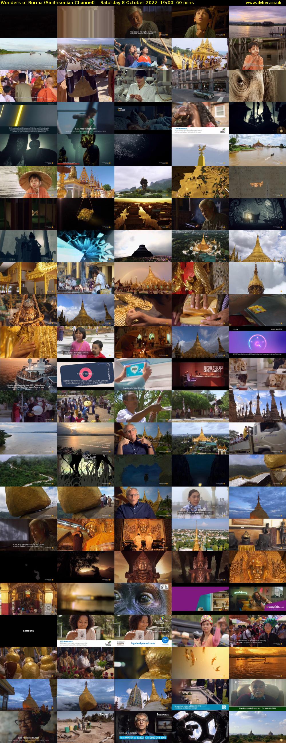 Wonders of Burma (Smithsonian Channel) Saturday 8 October 2022 19:00 - 20:00