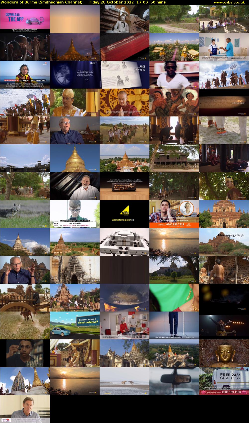 Wonders of Burma (Smithsonian Channel) Friday 28 October 2022 17:00 - 18:00