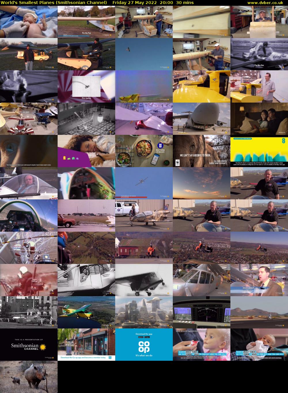 World's Smallest Planes (Smithsonian Channel) Friday 27 May 2022 20:00 - 20:30
