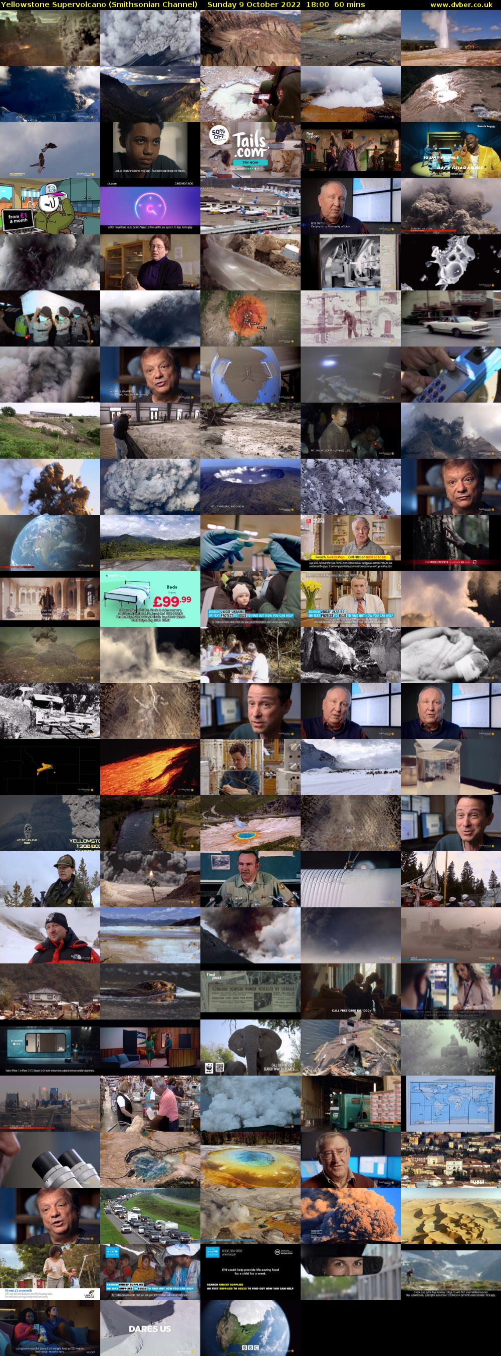 Yellowstone Supervolcano (Smithsonian Channel) Sunday 9 October 2022 18:00 - 19:00