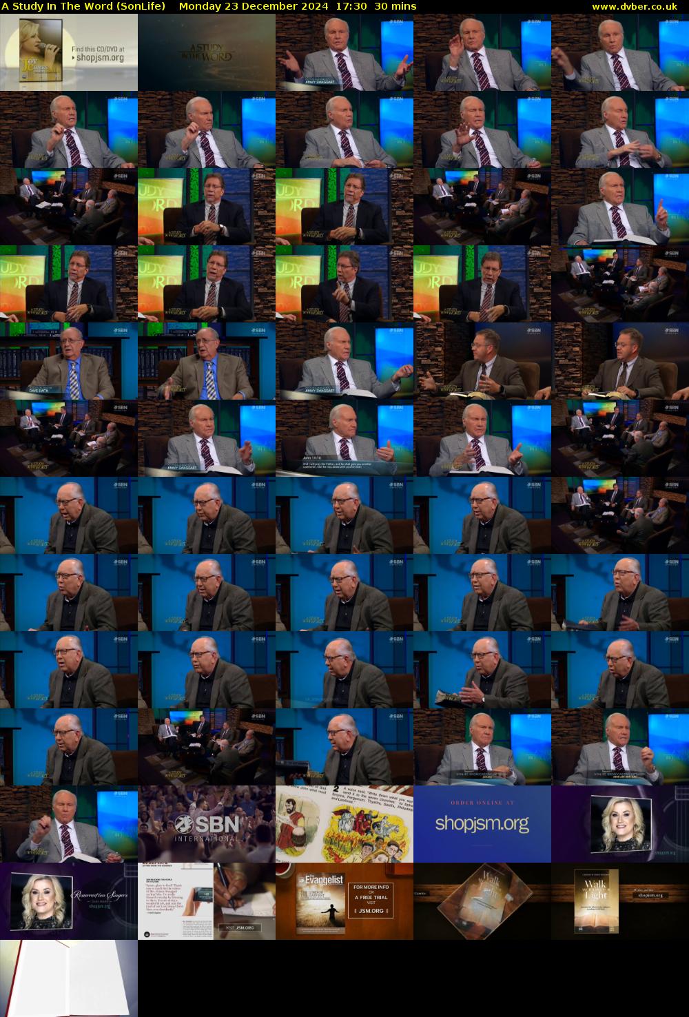 A Study In The Word (SonLife) Monday 23 December 2024 17:30 - 18:00