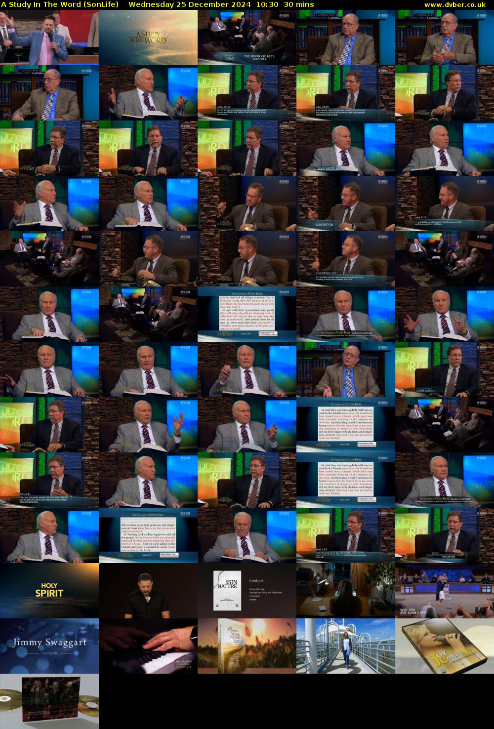 A Study In The Word (SonLife) Wednesday 25 December 2024 10:30 - 11:00