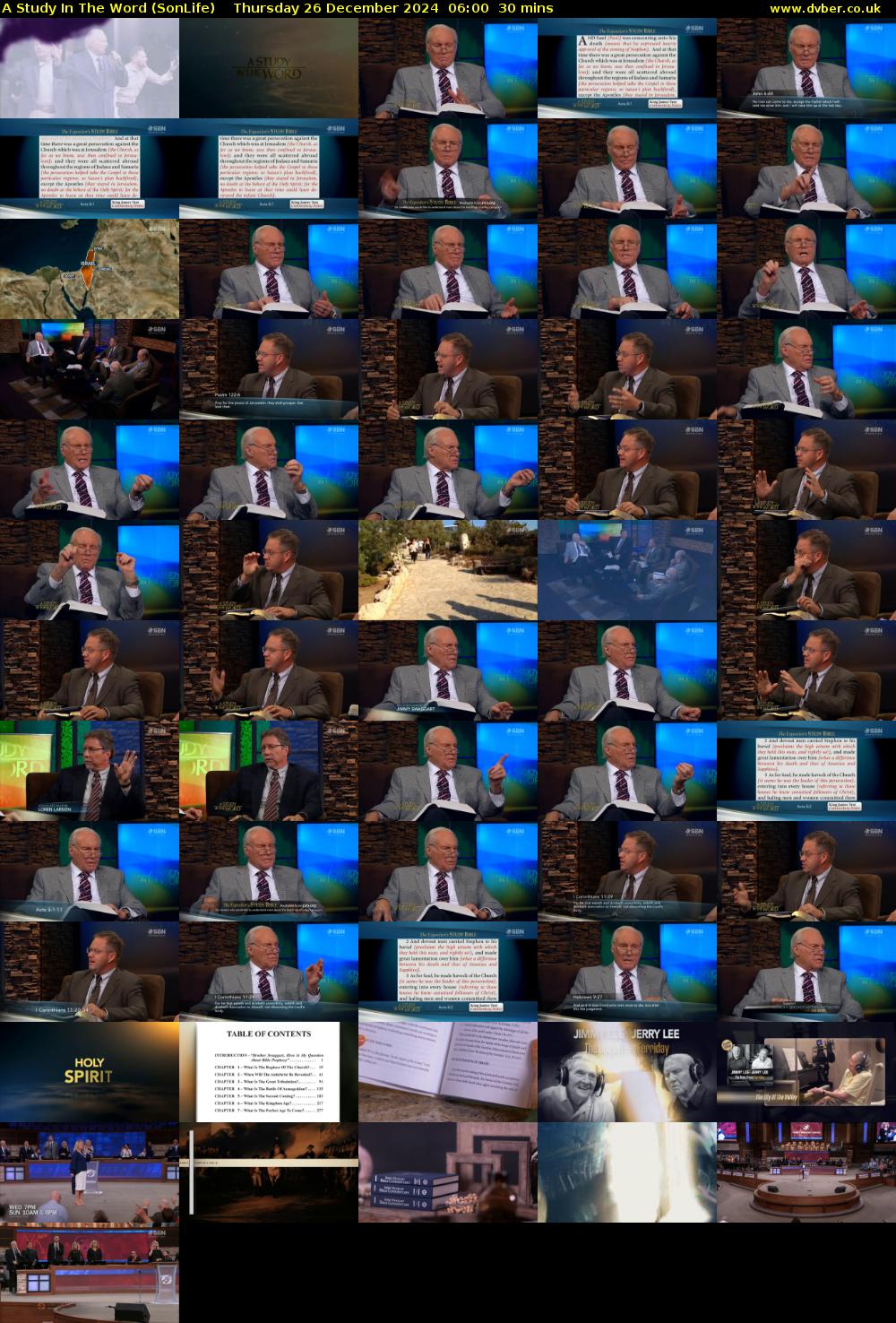 A Study In The Word (SonLife) Thursday 26 December 2024 06:00 - 06:30