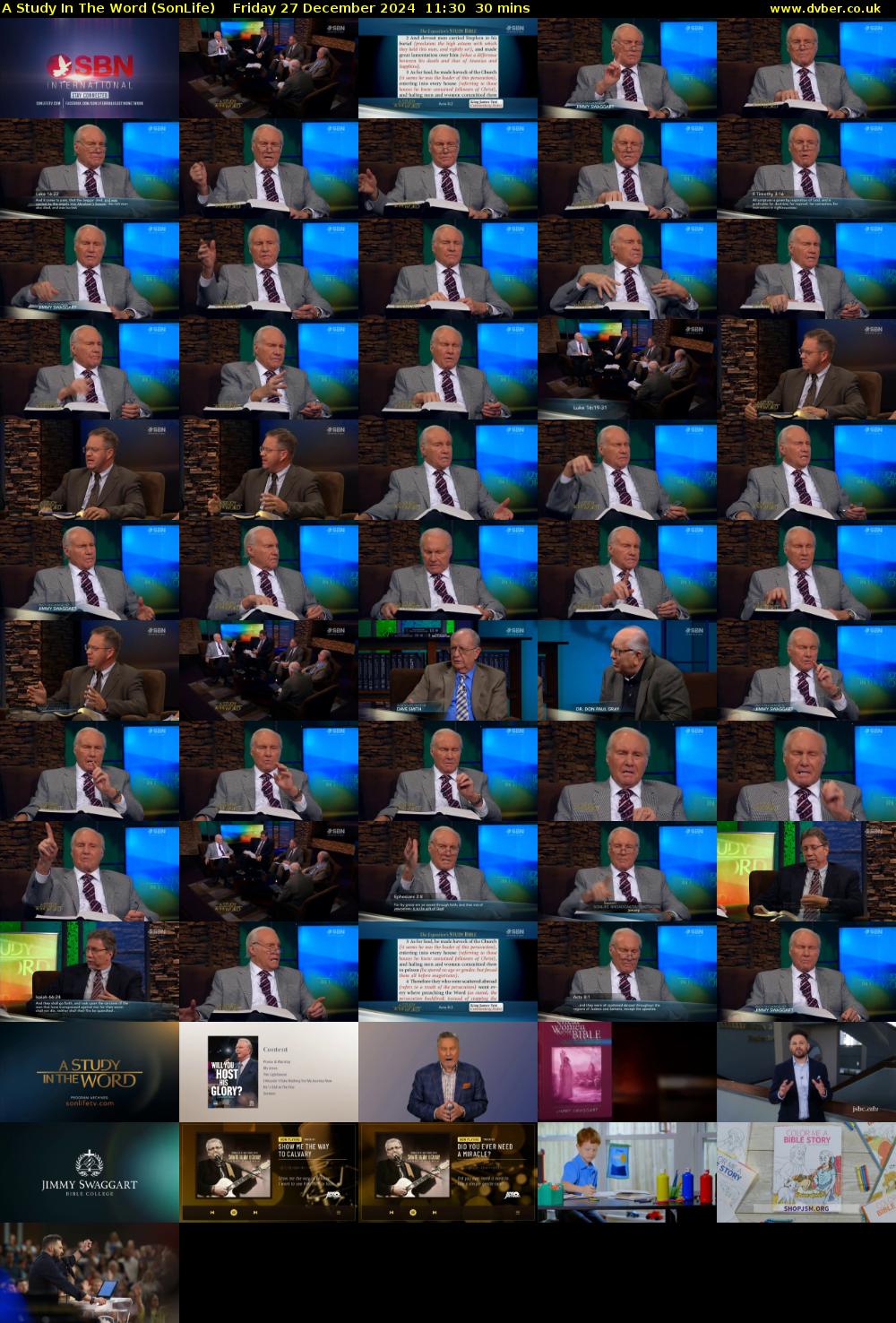 A Study In The Word (SonLife) Friday 27 December 2024 11:30 - 12:00