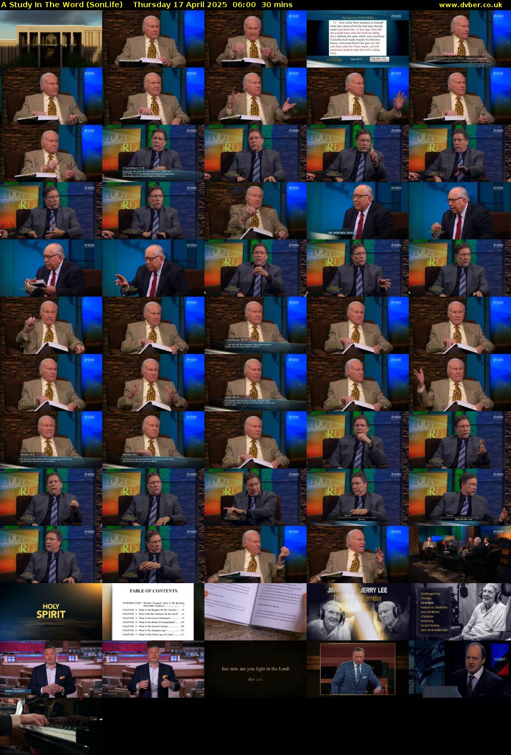 A Study In The Word (SonLife) Thursday 17 April 2025 06:00 - 06:30