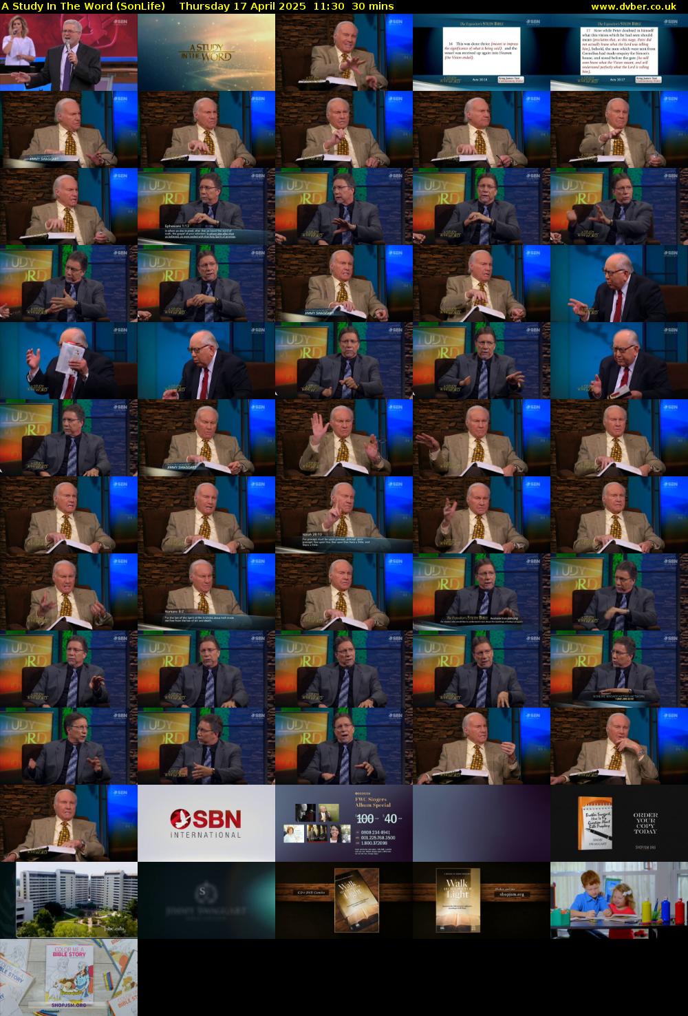 A Study In The Word (SonLife) Thursday 17 April 2025 11:30 - 12:00