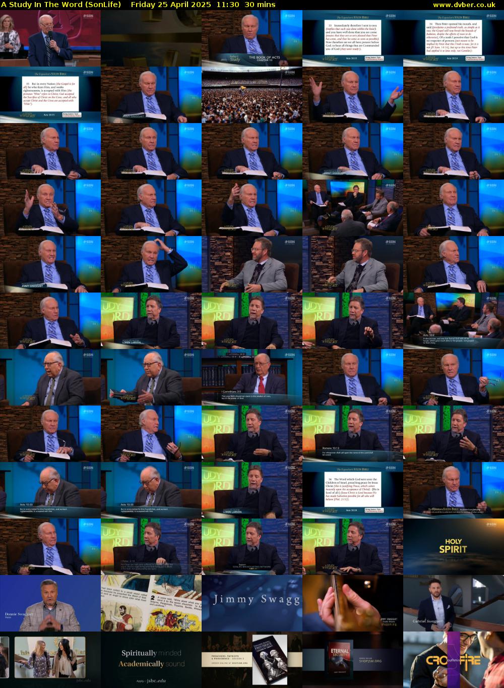 A Study In The Word (SonLife) Friday 25 April 2025 11:30 - 12:00