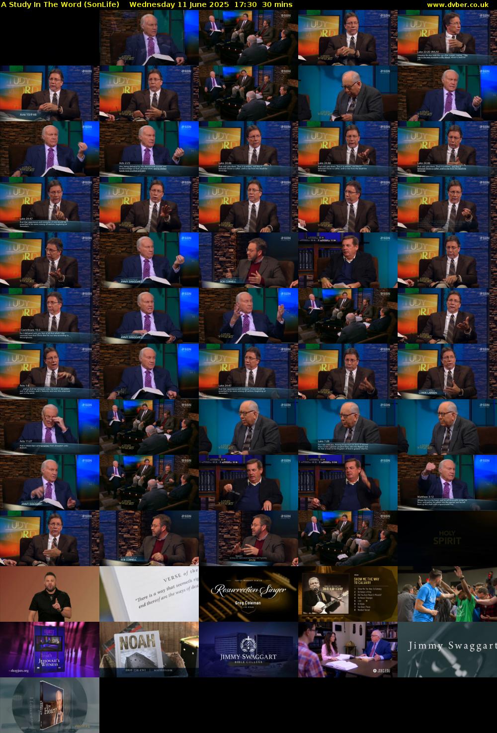 A Study In The Word (SonLife) Wednesday 11 June 2025 17:30 - 18:00