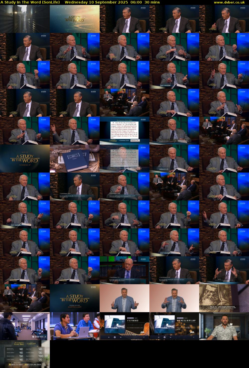 A Study In The Word (SonLife) Wednesday 10 September 2025 06:00 - 06:30