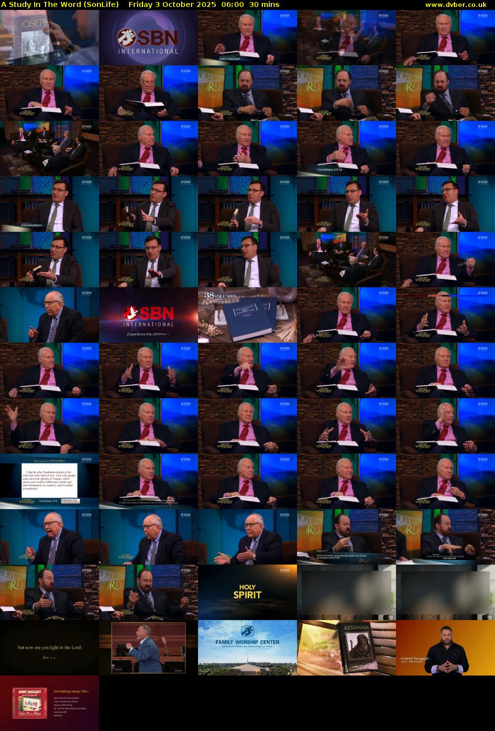 A Study In The Word (SonLife) Friday 3 October 2025 06:00 - 06:30