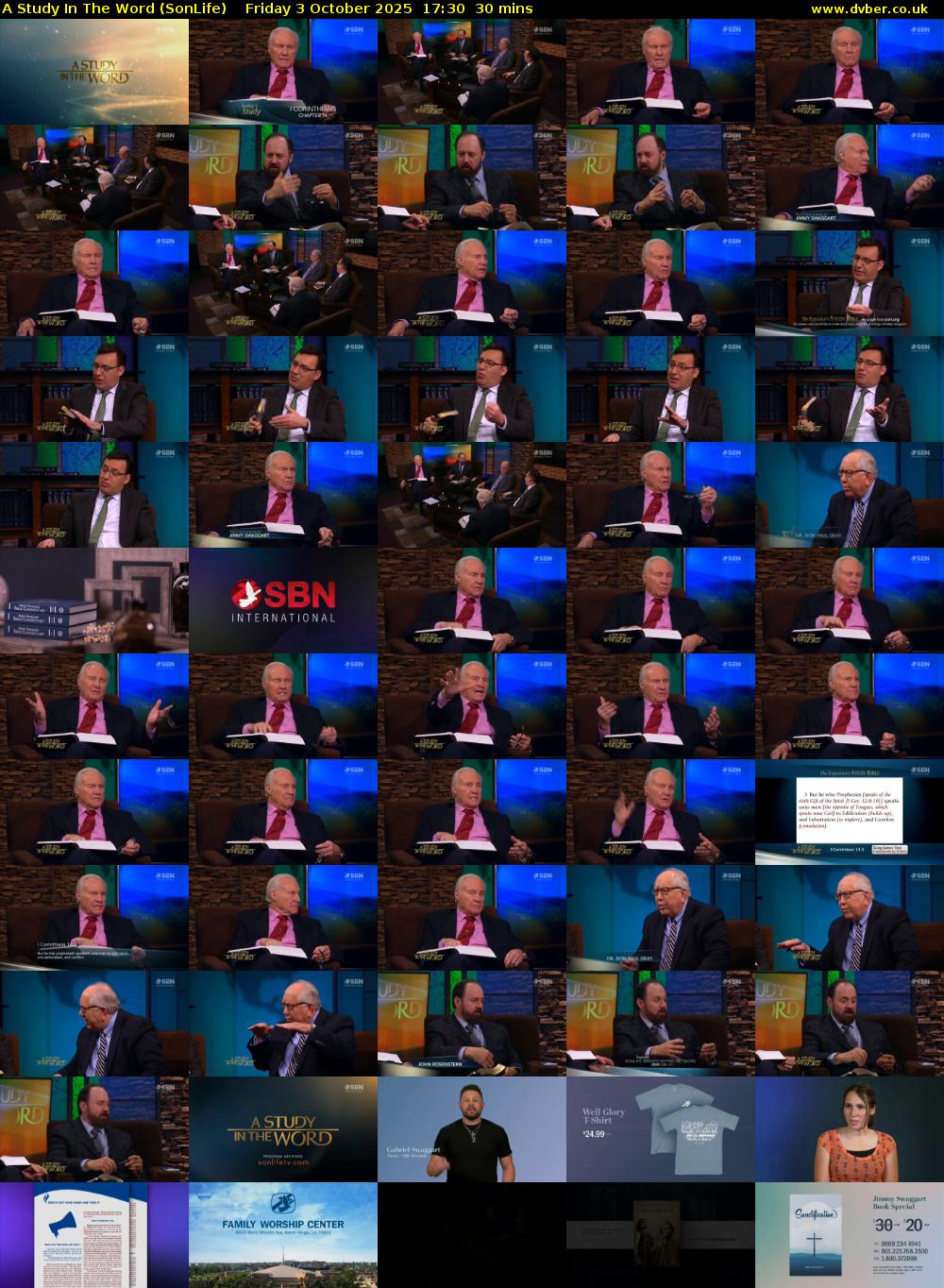 A Study In The Word (SonLife) Friday 3 October 2025 17:30 - 18:00